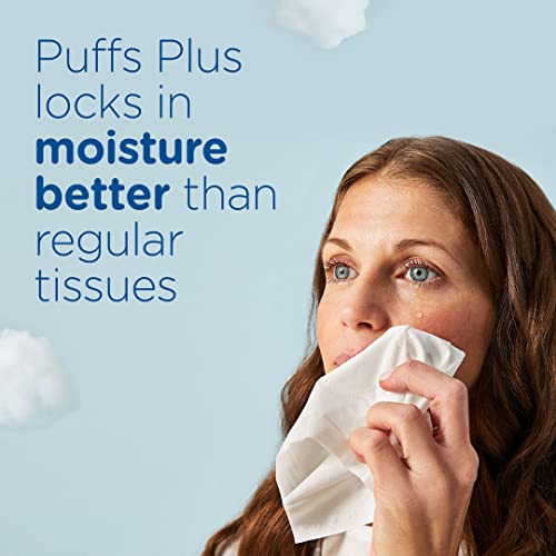 Puffs Plus Lotion Facial Tissue | Cube Box | 56 Tissues Per Box | Pack of 4