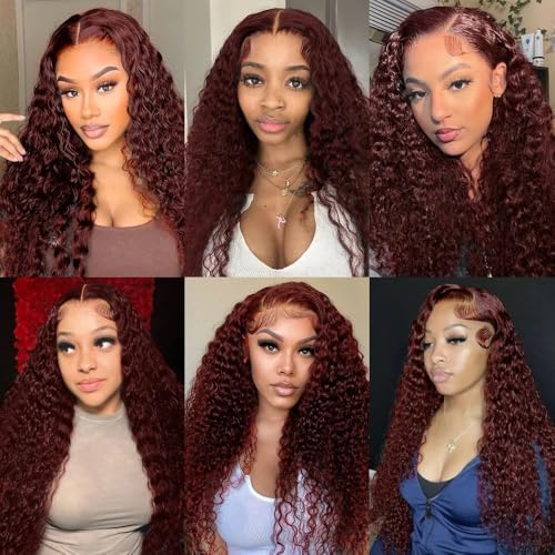 300g Reddish Brown Human Hair Bundle #33 Kinky Curly 12-16 Inch