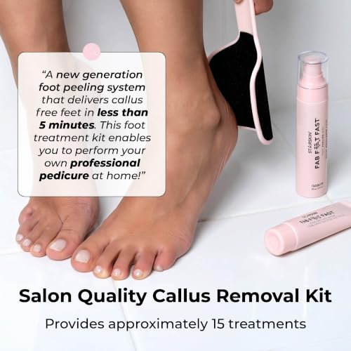 Foot Peeling Spray Kit - Callus Remover, Foot File & Moisturizer for Smooth Skin