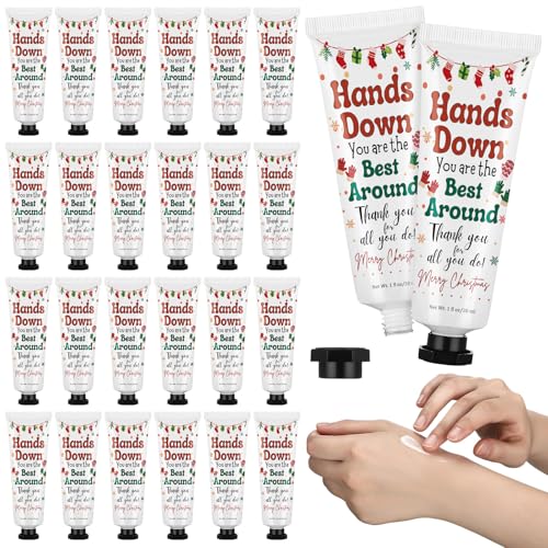 Loopeer 24 Pcs Christmas Hand Cream Set Bulk Mini Lotion Gift for Women, Beauty Advent Calendar 2025 Travel Size Hand Lotion for Dry Cracked Hands, Xmas Stocking Stuffer for Mom Employee Coworker