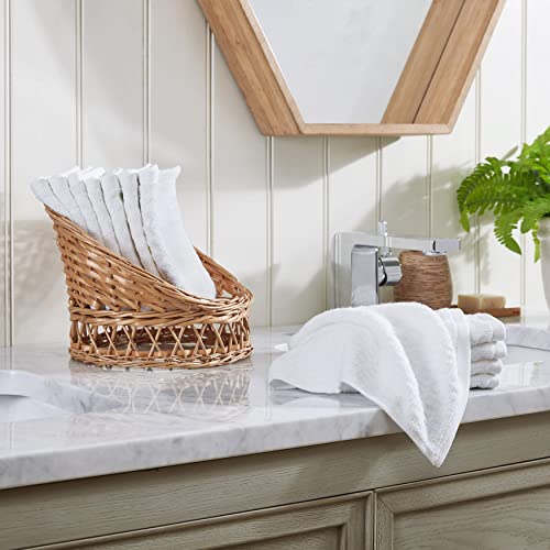 Northern Pacific White Cotton Washcloth Set - 12 Pack, 13 x 13 Inches