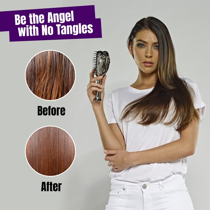 Rose Gold Tangle Angel Detangling Hair Brush - Anti-Static & Heat Resistant