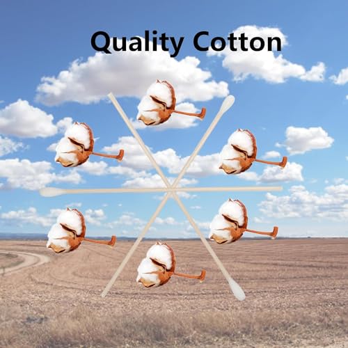 Long Cotton Swabs with Wooden Handle - 2000pcs for Ear & Surface Cleaning - Variation of 2000