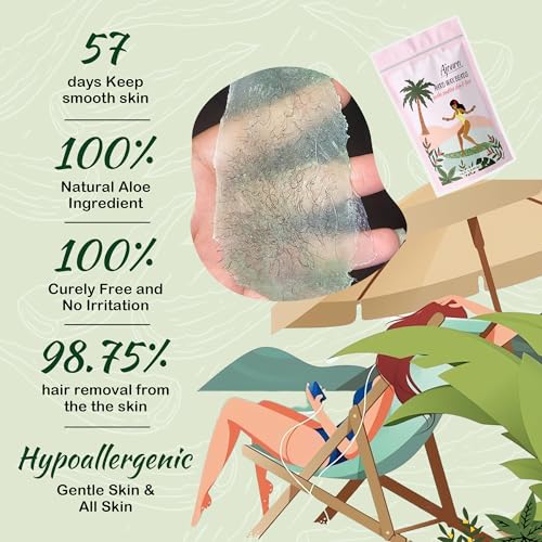 Ajoura 2 lb Rose Hard Wax Beads + 1 lb Aloe Hard Wax Beads for Hair Removal, All-purpose Wax Beans for Sensitive Skin, Large Area Coarse Hair Removal, Refill Bag for Brazilian Bikini, Face, Eyebrows