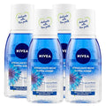 NIVEA Double Action Eye Makeup Remover 4-Pack - Waterproof & Sensitive Skin