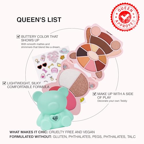Teddy Kim Palette with 17 Eyeshadows, 2 Blush & Highlighters - Pink Variation