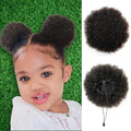 Afro Hair Ponytail Drawstring Updo Hairpiece - Natural Black 1PCS Small