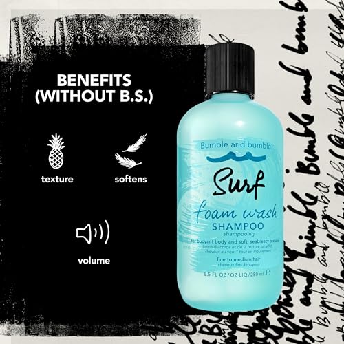 Bumble and bumble Surf Foam Wash Texturizing Shampoo 8.5 Fl Oz - Adds Sea-Breezy Volume & Texture