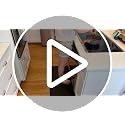 FEATOL 1-Inch Extra Thick Anti-Fatigue Mat for Standing Desks, Kitchen – Black, 70" x 24" x 1"