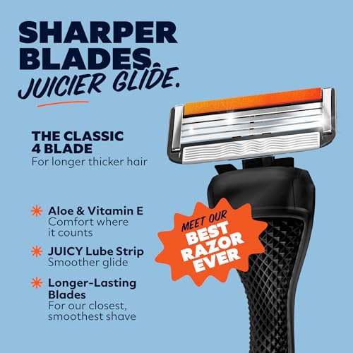 Bulk Razor Refills with Handle & Cover - Compatible Shaving Set