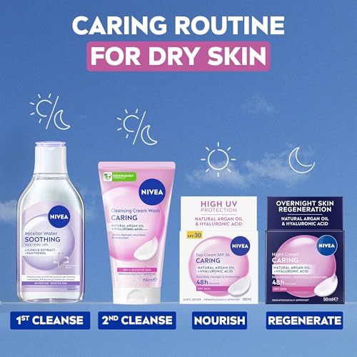 Gentle Face Wash Gel Cream for Dry Sensitive Skin 150ml - Almond Oil