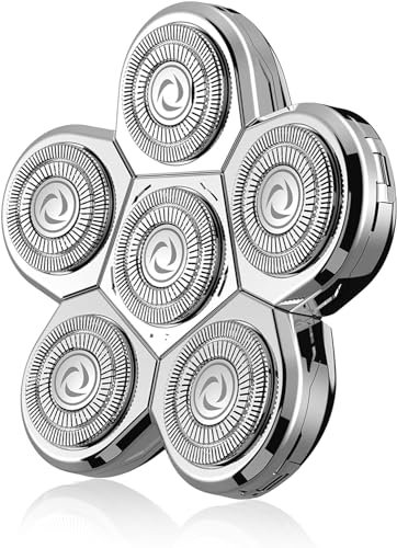 Kibiy Sapphire 6D Blade Replacement Head for Electric Shavers - Waterproof Men’s Razor, Wet & Dry Compatible