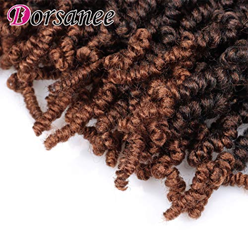 Dorsanee 10 Inch Pre-Twisted Spring Twist Crochet Hair, 4 Packs, T30#