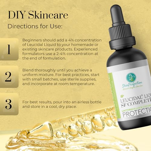 Leucidal Liquid SF Complete Natural Preservative for DIY Skincare 4 oz - Pack of 1