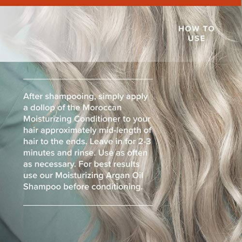 Moroccan Argan Oil Moisturizing Conditioner 500ml for Color-Treated & Dry Hair