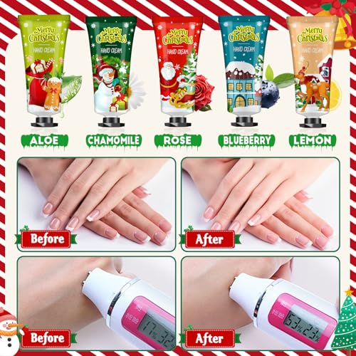 Christmas Hand Cream Gift Set with Organza Bags for Women - 50 Pack