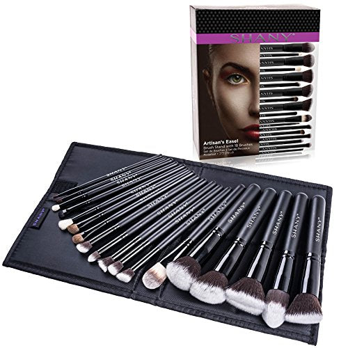 SHANY Makeup Brushes Artisan Easel Elite Cosmetics Make up Brush Set, Complete Kabuki Makeup Brush Set - Old Packaging