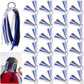 LiYiQ 24 Pack Volleyball Hair Ties for Girls - Blue, Elastic Ribbon Scrunchies