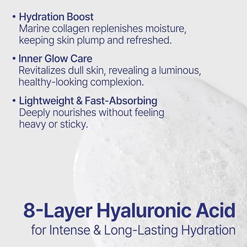 ASIS-TOBE Marine Collagen 81 Serum - Skin Firming and Radiance - Korean Hydrating Face Serum with 81% Low Molecular Hydrolyzed Collagen, Hyaluronic Acid and Niacinamide, 1.69 Fl Oz