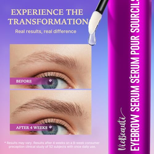 Eyebrow Growth Serum for Longer Fuller Thicker Brows - Purple 0.1 Fl Oz