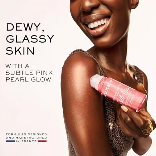 NUXE Shimmering Body Oil Roll-On 2 Fl Oz - Nourishing Floral Glowing Oil