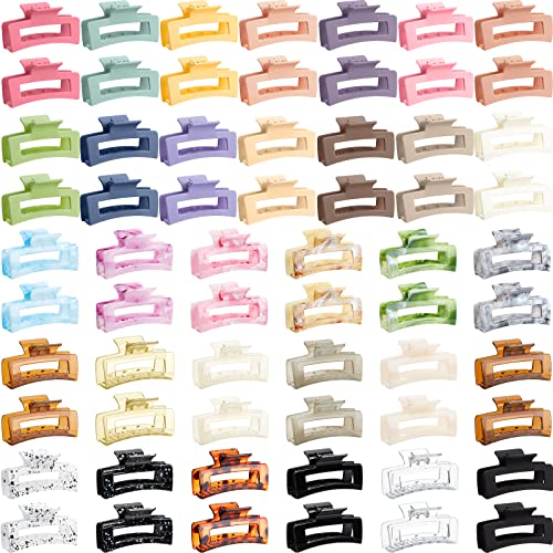 Multicolor Claw Hair Clips Bulk Set - 64 Pieces, 3.35 Inch for Thick and Fine Hair
