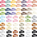 Multicolor Claw Hair Clips Bulk Set - 64 Pieces, 3.35 Inch for Thick and Fine Hair