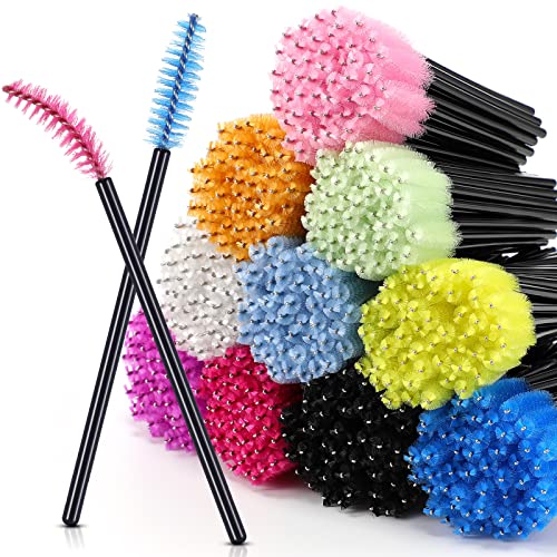 Disposable Mascara Wands Set - 1000 Pieces in 10 Colors for Makeup & Beauty
