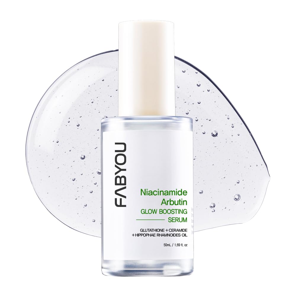 Niacinamide Arbutin Glow Boosting Serum 1.69 fl oz - Korean Skin Care Glass Skin, Deep Hydration & Even Tone with 10% Niacinamide & Arbutin, Lightweight Daily Serum for Face