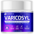 Pharmapulse VARICOSYL Varicose Veins Cream for Legs ? Spider Vein Soothing Leg Cream with Horse Chestnut, Arnica, MSM, Menthol ? Cooling Formula for Tired Heavy Legs ? Non-Greasy, Fast-Absorbing 4oz