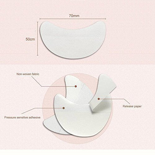 100pcs Disposable Eyeshadow Shields Free Under Eye Gel Pad Patches Eyelash Extensions Lip Makeup Applicator