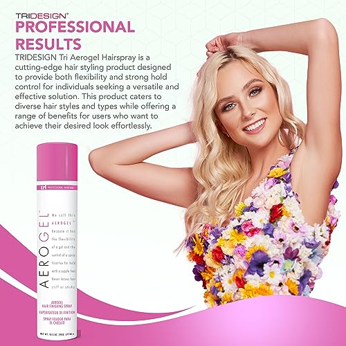 Aerogel Hair Finishing Spray for Styling & Volume - 10.5 oz Pack of 3