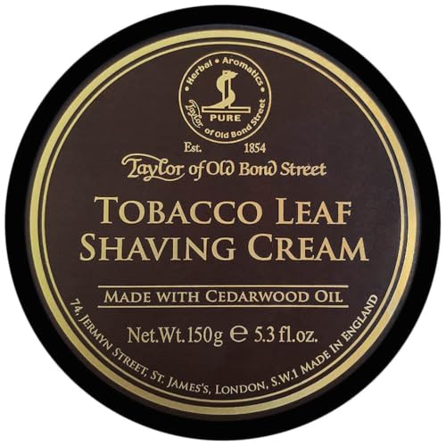 Men's Shaving Cream Bowl with Tobacco Leaf Fragrance - 5.3 oz