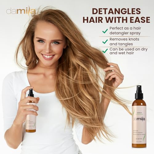 Damila Keratin Leave-In Conditioner Spray - 8 Fl Oz, Sulfate & Paraben Free