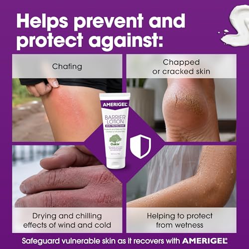 Amerigel Barrier Lotion 6 oz Skin Protectant for Chafed, Cracked Skin — Pack of 1