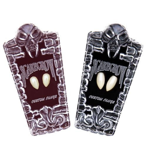 Scarecrow Deluxe Custom Fangs Set for Horror Costumes - Classic & Small Sizes