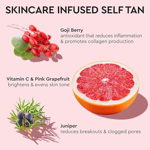 Tanologist Sunless Self-Tan Set ??Medium Tanning Mousse with ¡°No Fake Tan Smell¡± or Orange Tone + Double-Sided, Water-Resistant Self-Tanning Mitt for Streak-Free Application
