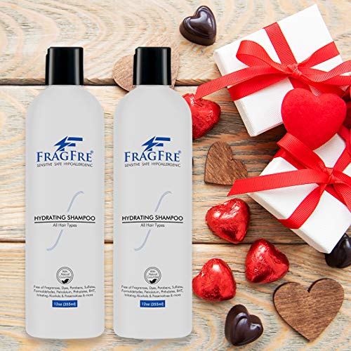 12 Fl Oz Hydrating Sensitive Skin Shampoo - Sulfate-Free, Fragrance-Free, Paraben-Free, Vegan, Natural Cucumber