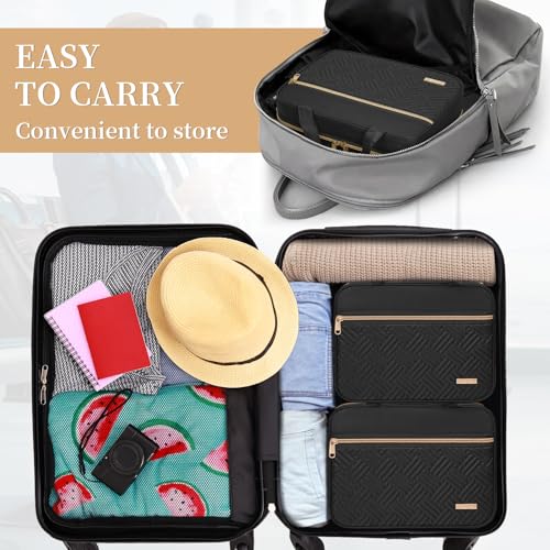 Large Water-Resistant Hanging Toiletry Bag for Travel - Black