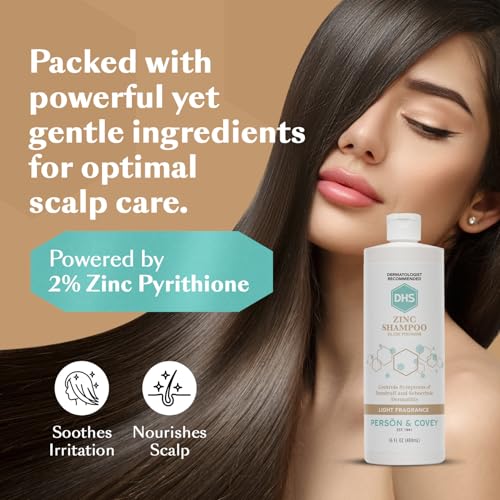 DHS Zinc Shampoo 16 Oz Pack of 2 Clarifying Hair & Scalp Care