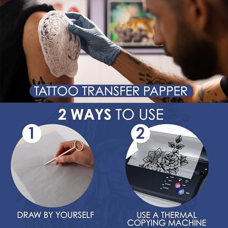 20pcs 3mm Tattoo Practice Skin with Transfer Paper,5PCS Thickness Tattoo Fake Skin Practice Kit Double Side and 15pcs Tattoo Stencil Paper for Tattoo Beginners Practice Tattoo Supplies