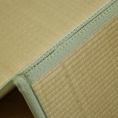 Twin Natural Rush Grass Tatami Mat - 3'3" x 6'7" - Traditional Japanese Floor Mat