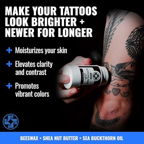 Saniderm Original Fragrance-Free Tattoo Aftercare Balm 2.2 oz - Made in USA, Eco-Friendly & Artist-Approved
