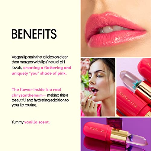 Winky Lux | Flower Balm | Pink and Purple | Color Changing Lip Balm | pH Lip Balm