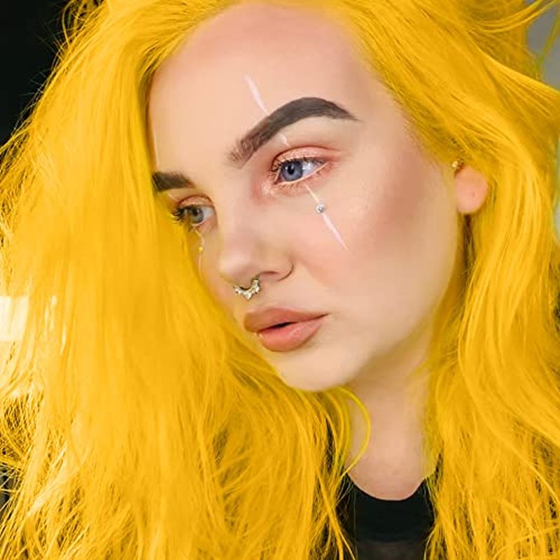 MANIC PANIC Classic Sunshine Semi Permanent Hair Color - Warm Sunflower Yellow Hair Dye for Women & Men That Lasts 4-6 Weeks - Vegan, Ammonia & Cruelty-Free - Create & Mix Custom Shades (4oz)