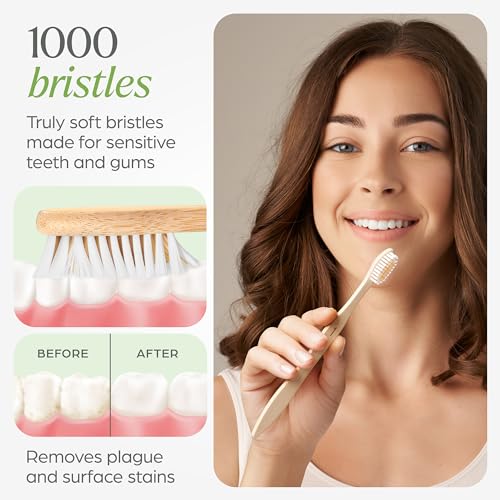 VIVAGO Bamboo Toothbrushes 30 Pack Soft Bristles Eco-Friendly for Adults - Variation of THIS listing