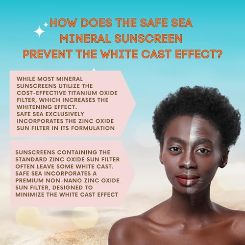 SAFE SEA Zinc Oxide Sunscreen SPF30 - 3.4oz Reef Safe Clear Face & Body Lotion, Jellyfish & Sea Lice Sting Protection (1 Pack)