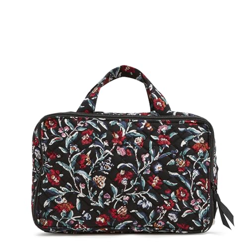 Cotton Ultimate Travel Makeup Organizer Case, Perennials Noir