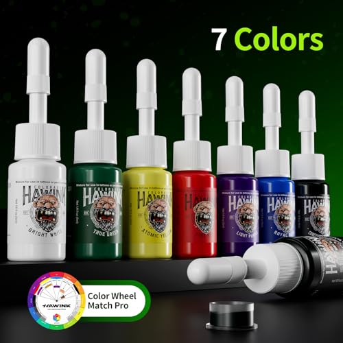 HAWINK Multicolor Wireless Tattoo Gun Kit with LCD Power Supply & 2 Batteries