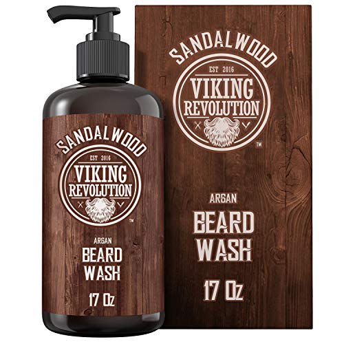 Beard Wash Shampoo Sandalwood 17 oz - Hydrating Beard Cleaner & Softener - Variation of THIS listing